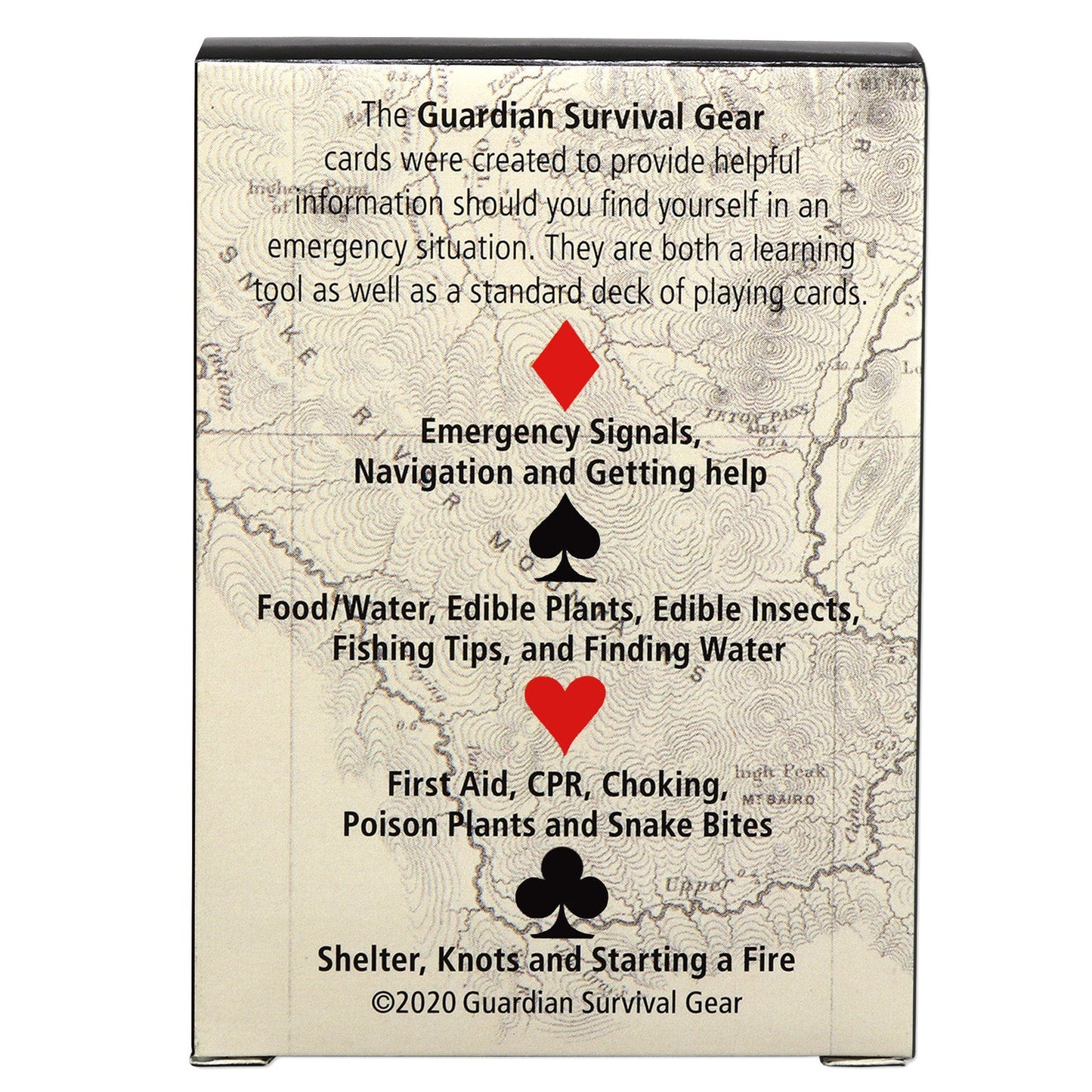 Quake Kits Survival Playing Cards | Essential Skills on Every Card