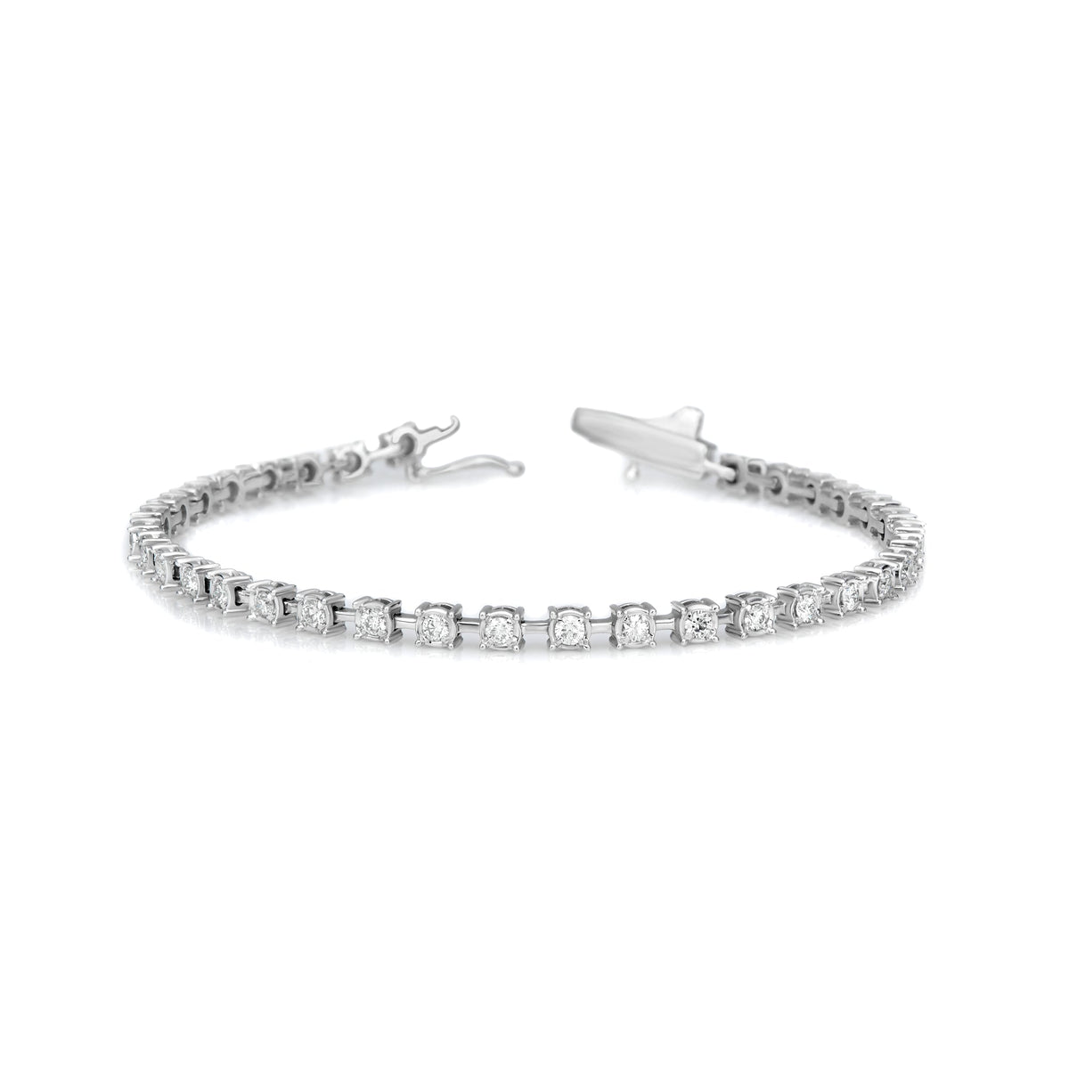 Spaced Round Buttercup Tennis Bracelet