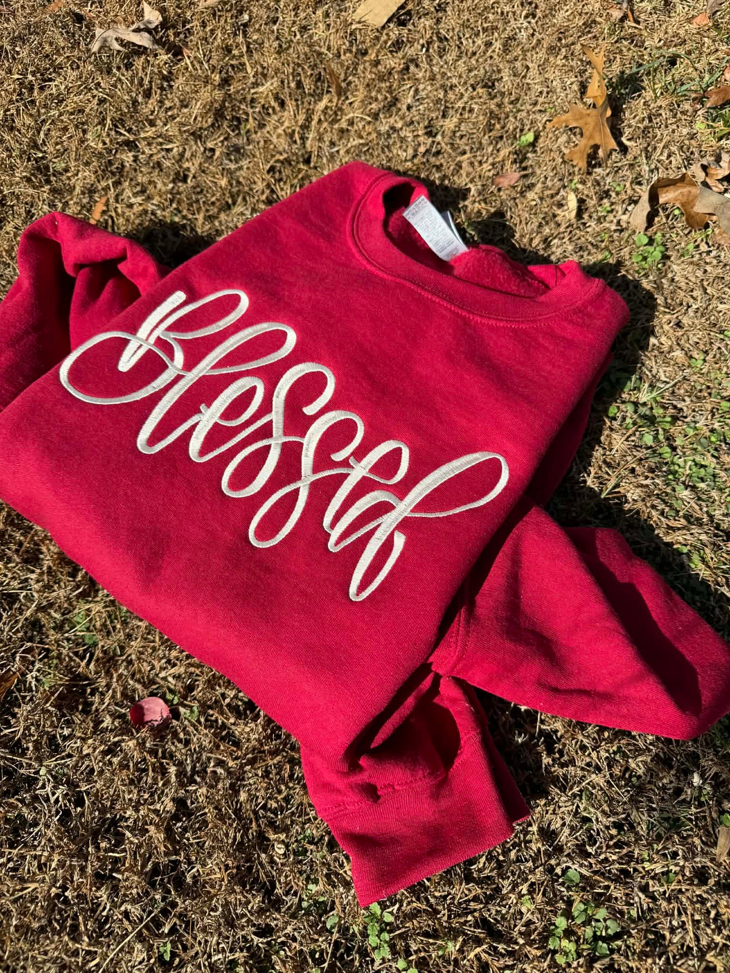 Blessed Embroidered Sweatshirt