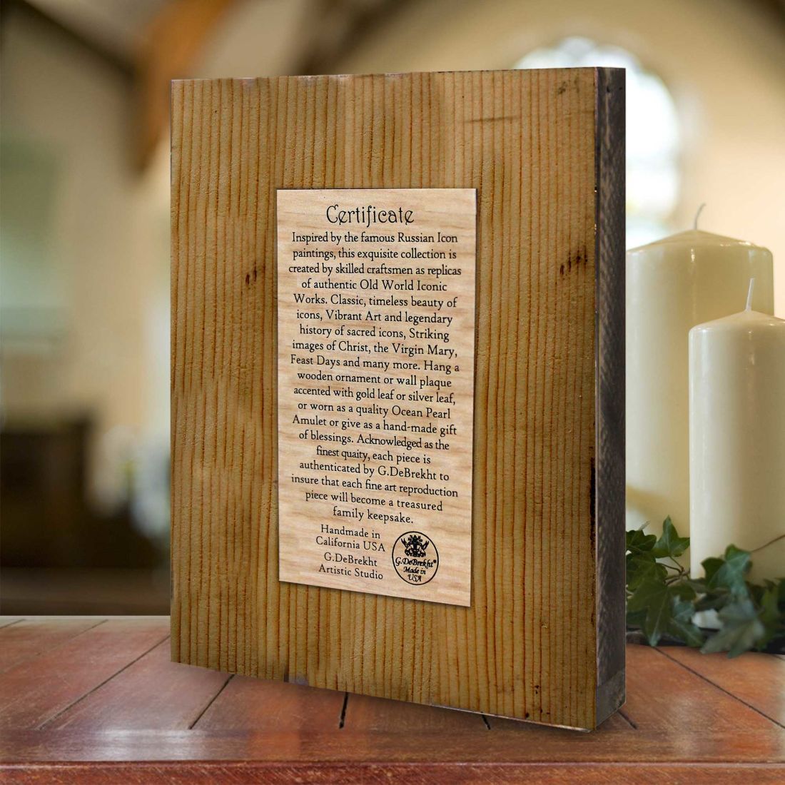 Of Jesus Christ Wooden Gold Plated Religious Christian Sacred Icon - Inspirational Icon Decor - 85030
