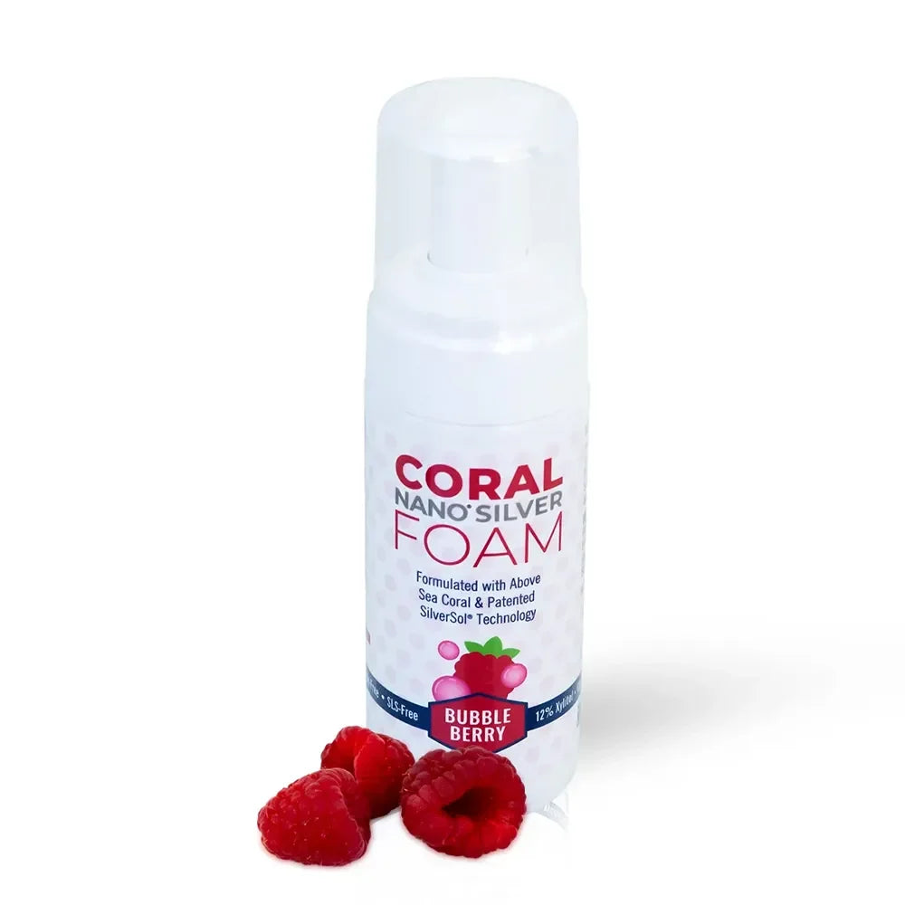 Fluoride Free Foaming Bubble Berry Kids Toothpaste with Xylitol & Nano Silver