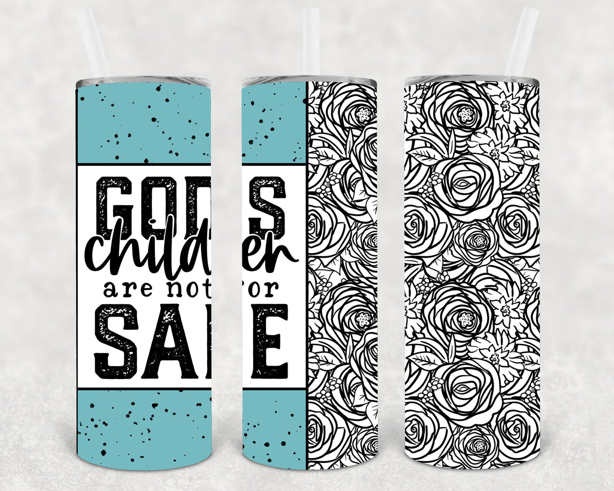 God's Children are Not for Sale 20 oz Skinny Tumbler