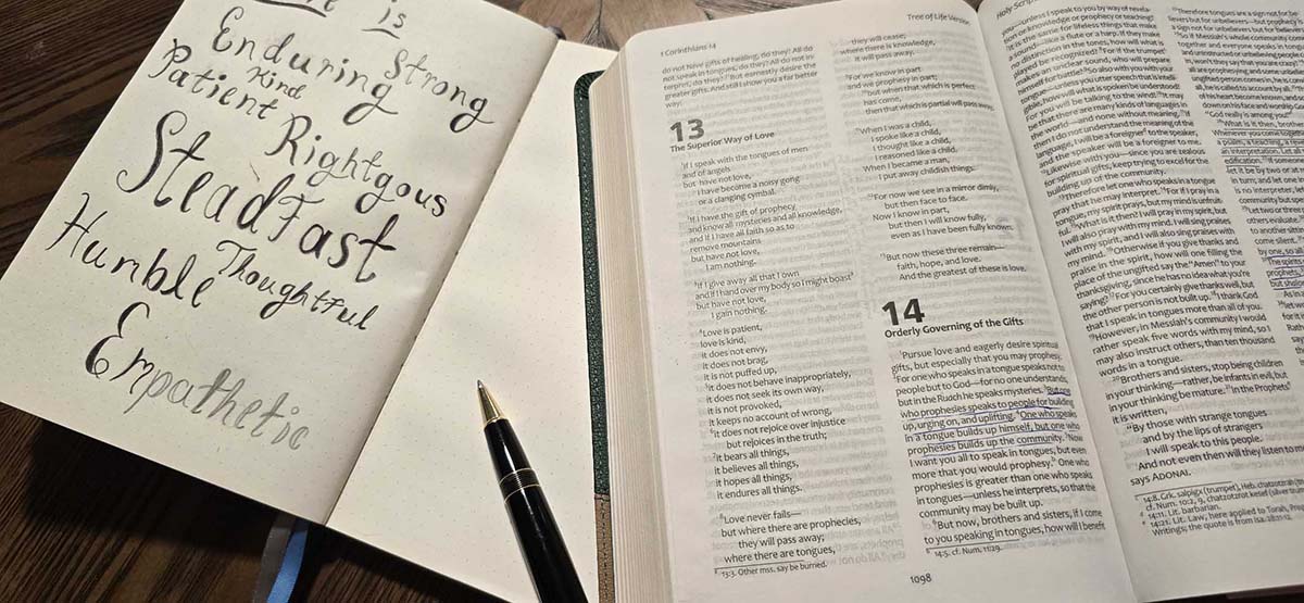 Never Too Lost To Be Found - Grey Dot Grid Christian Journal