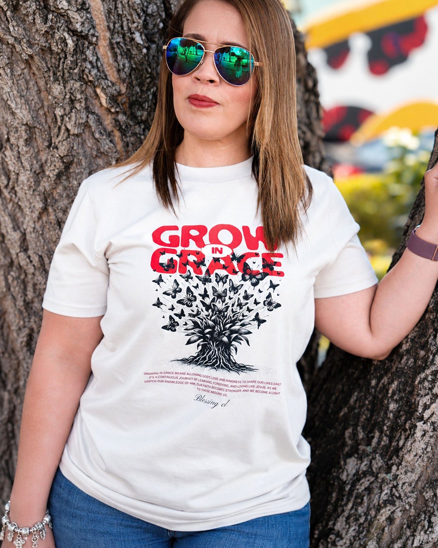 Wo's Classic Tee Grow in Grace