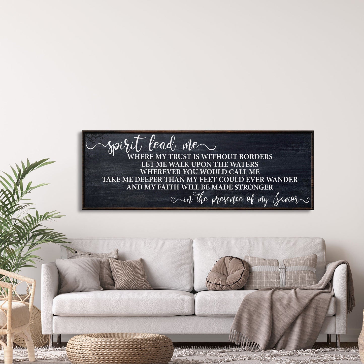 Song wall decor, spirit lead me canvas print, inspirational wall decor, worship song sign, worship song decor, Christian decor, Hillsong