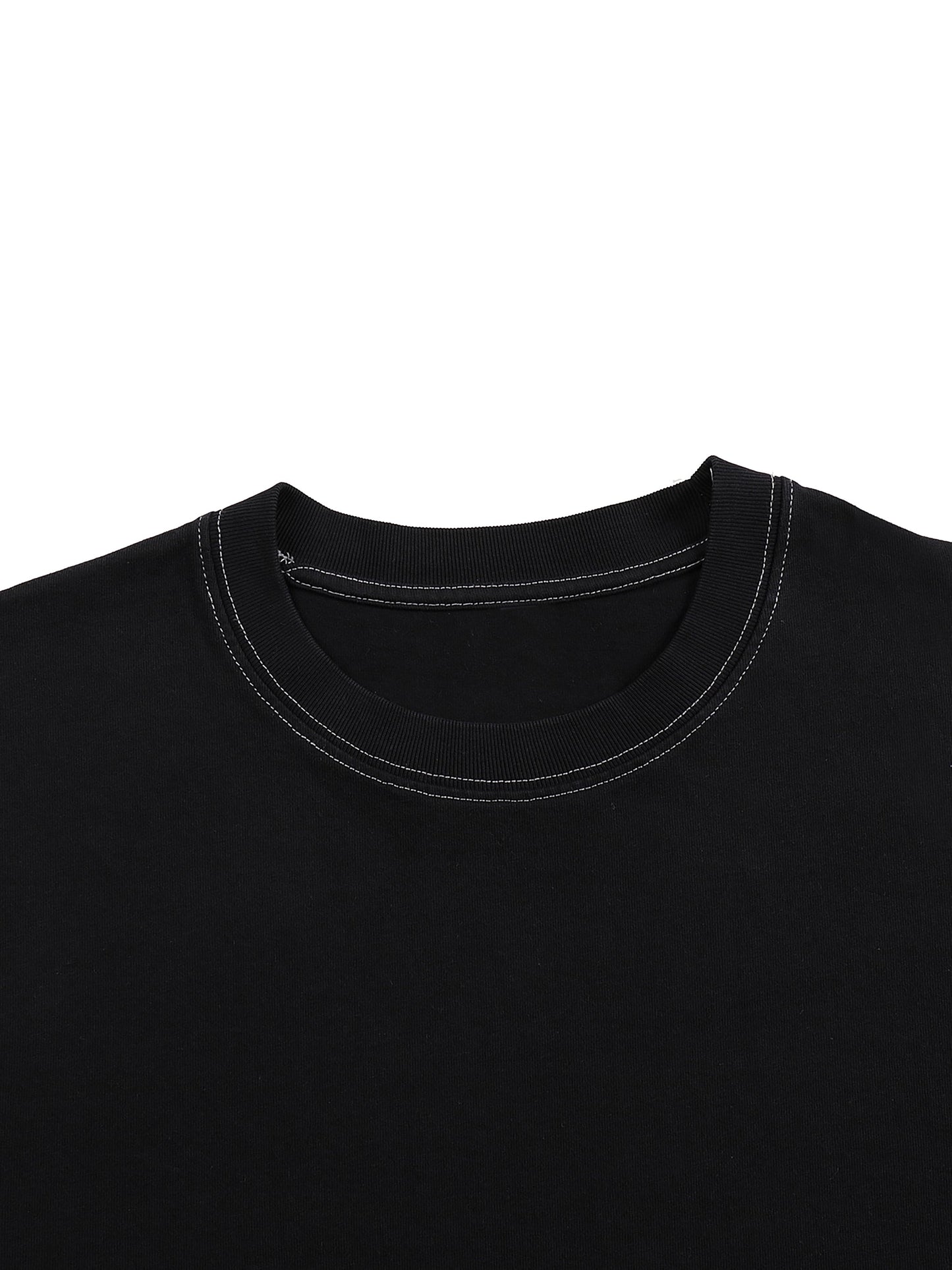 Fearless Contrast-Stitch Tee – Built to Stand Out