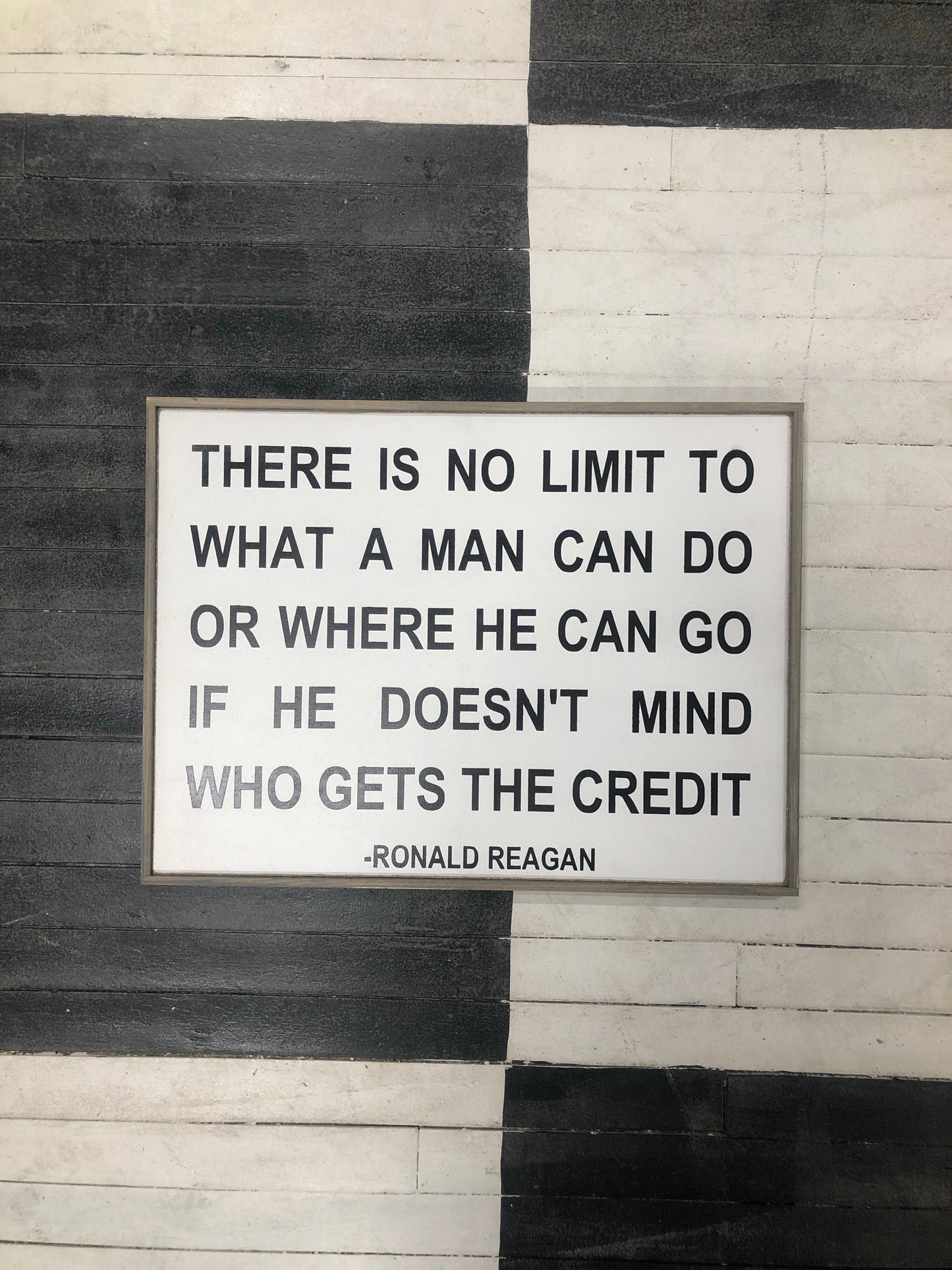 Ronald Reagan There is no wall hanging Home Decor wood sign