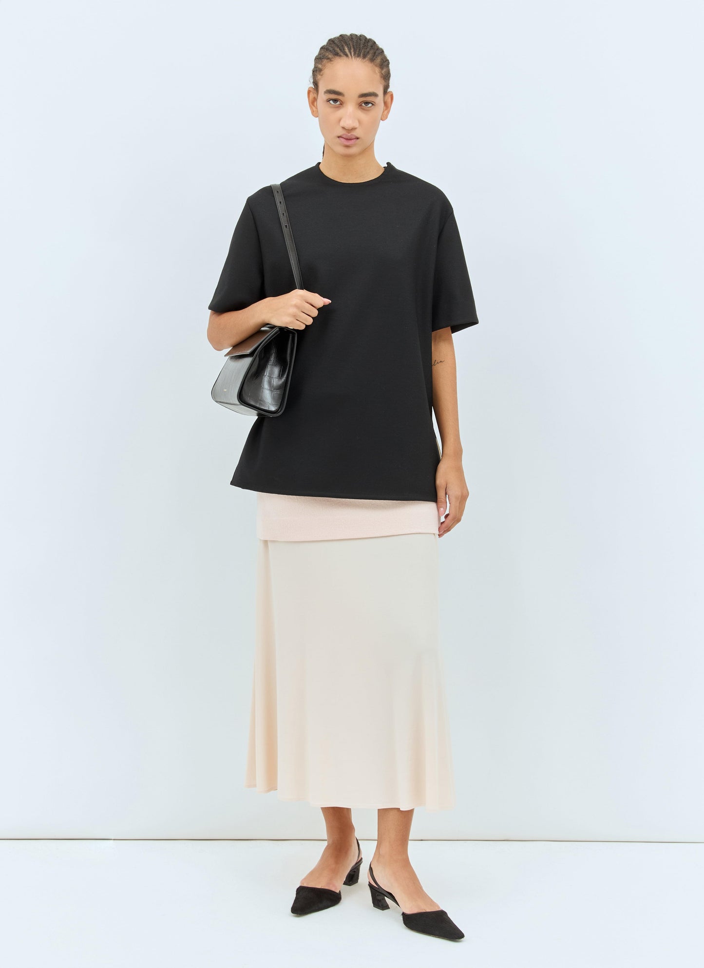 Jil Sander Women Layered Midi Skirt
