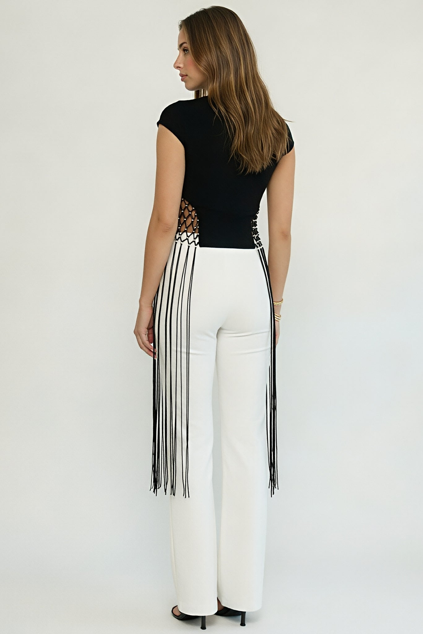 Leona fringe top