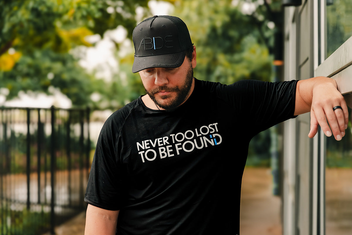 Never Too Lost To Be Found - Black Bamboo Tee