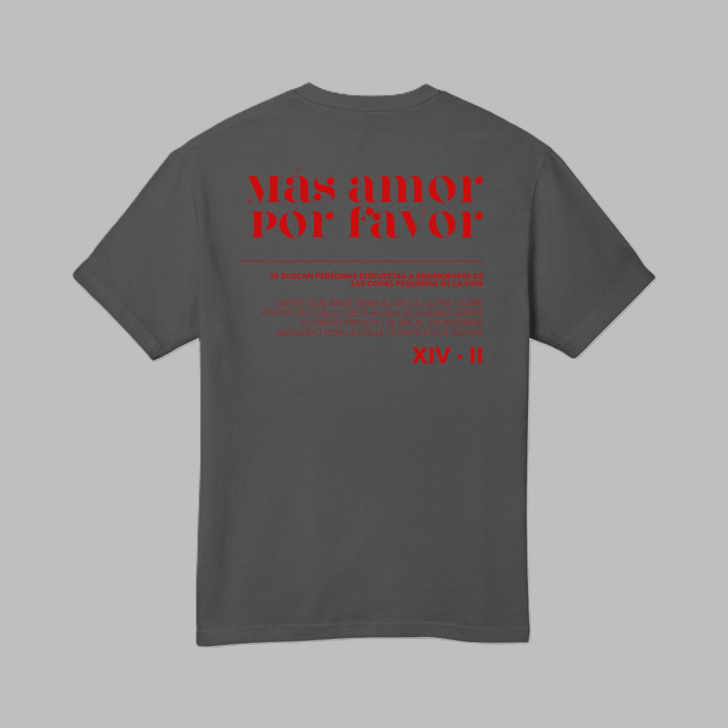 Mas Amor Por Favor Heavyweight Garment-Dyed Graphic Tee