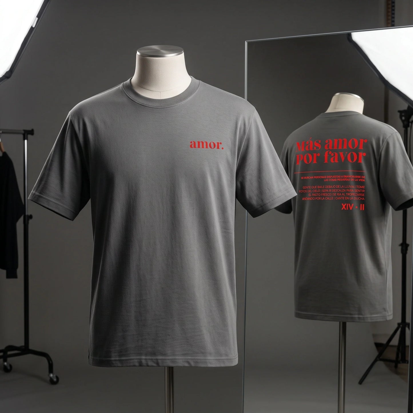 Mas Amor Por Favor Heavyweight Garment-Dyed Graphic Tee