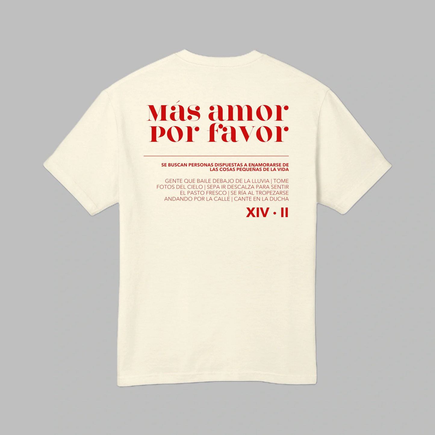 Mas Amor Por Favor Heavyweight Garment-Dyed Graphic Tee