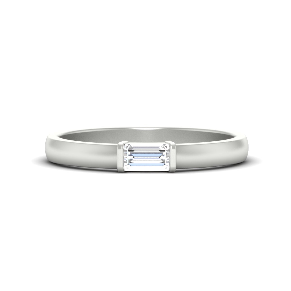 Mens Baguette Diamond Engagement Ring
