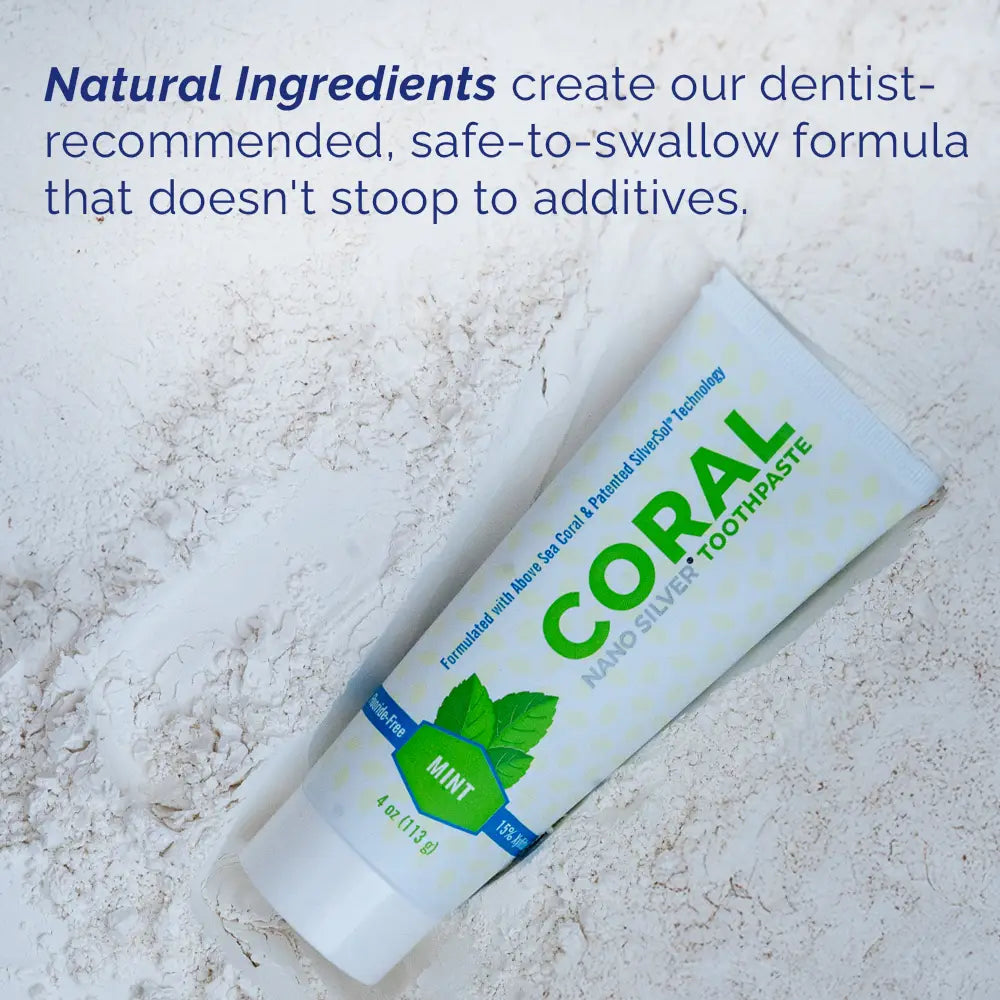 Fluoride Free Mint Toothpaste with Nano Silver & Xylitol