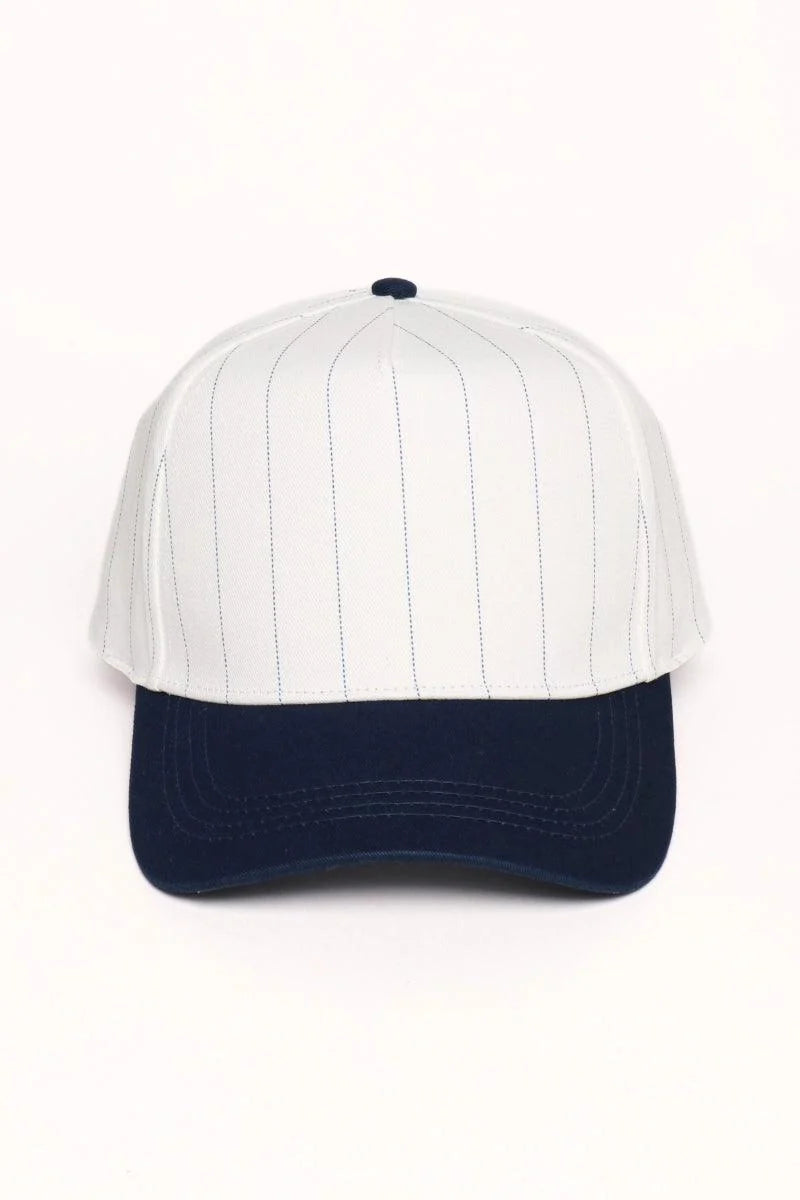 Collegiate Letter or Number Glitter HTV or Fabric Applique Embroidered Adjustable Baseball Pinstripe Trucker Hat
