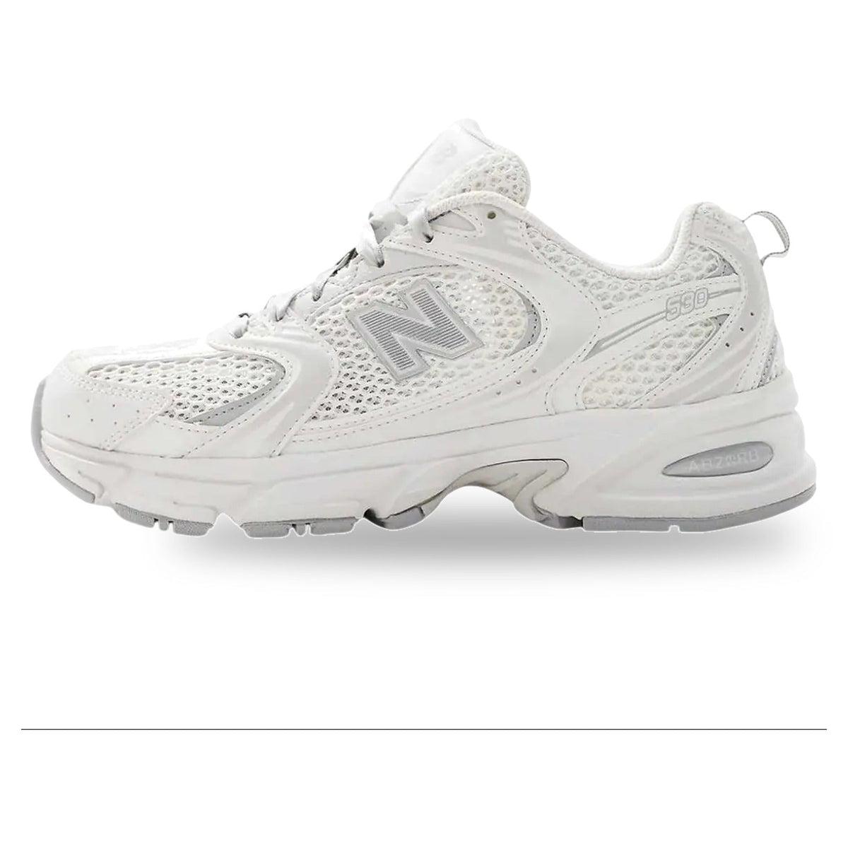 New Balance 530 Ribbon Laces White Beige Silver (Women's)