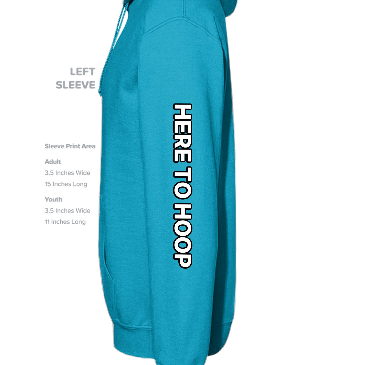 BOYS TEAL HOODIE