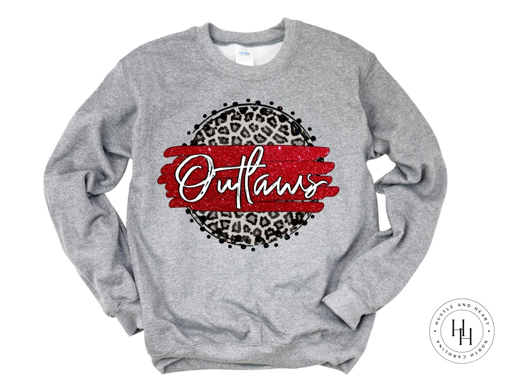 Outlaws Red and White Graphic Tee