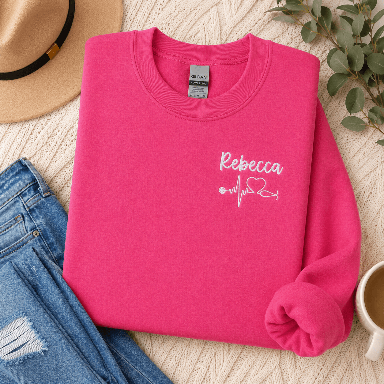 Custom Embroidered Nurse Name Shirt | Personalized Nurse Gift | QUICK SHIP