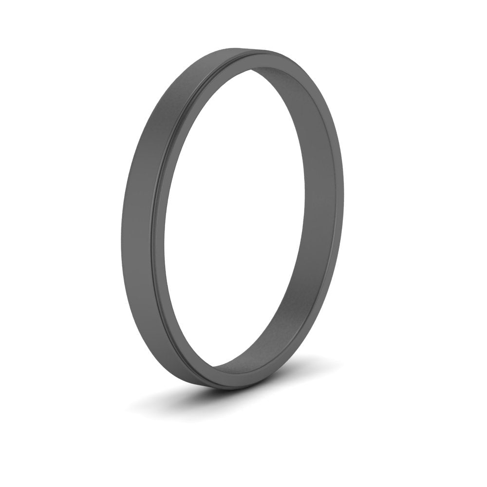 Simple Flat Wedding Band 4MM