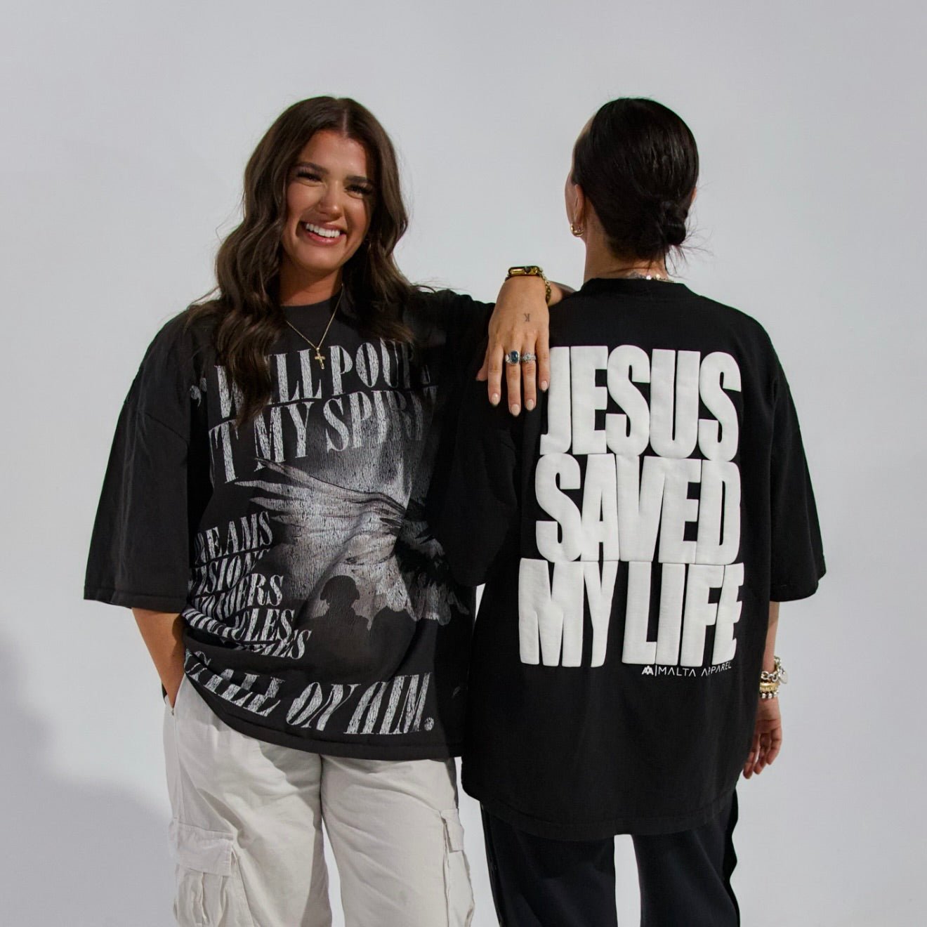 [PRE-ORDER - SHIPS MARCH 13TH] Jesus Saved My Life PUFF PRINT - Black