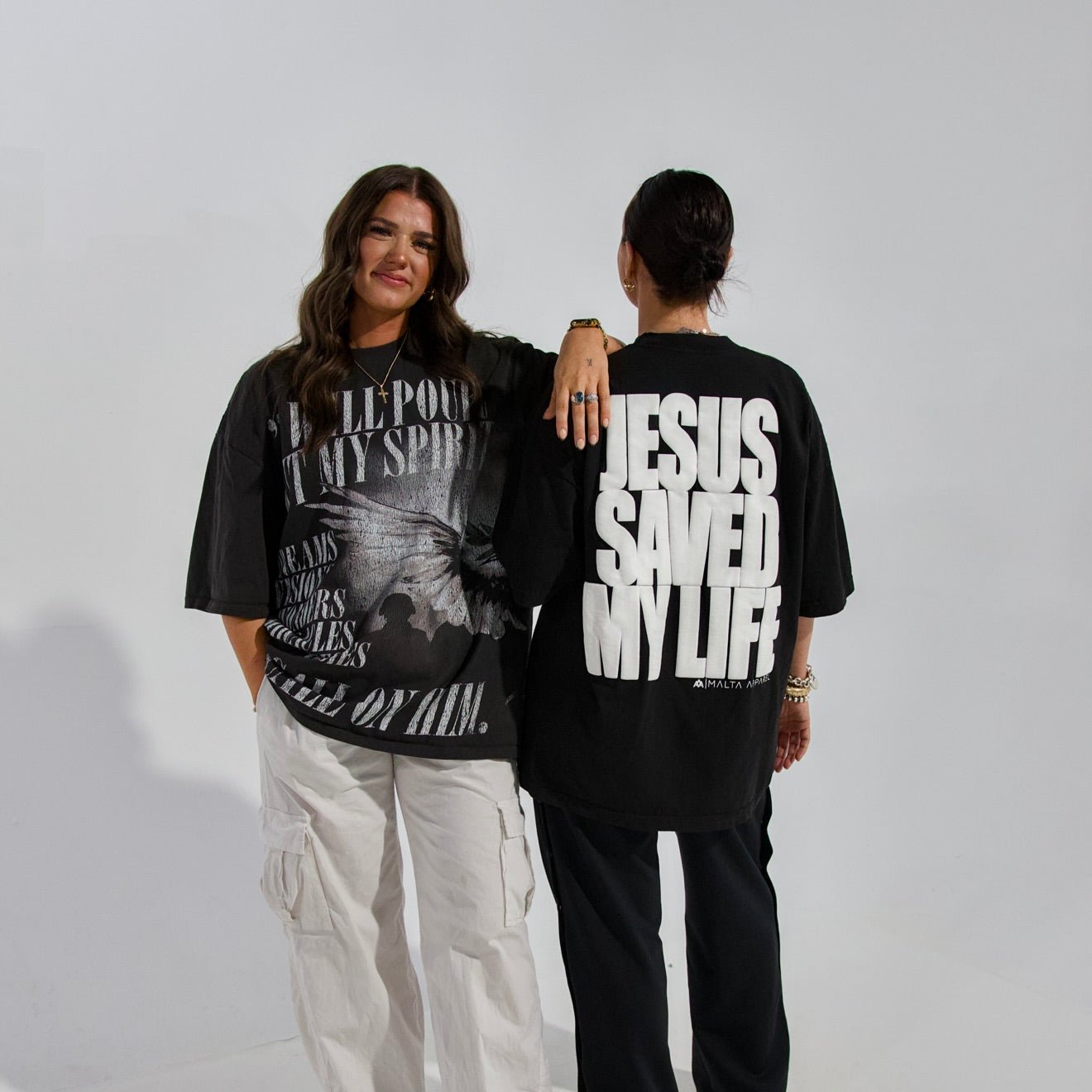 [PRE-ORDER - SHIPS MARCH 13TH] Jesus Saved My Life PUFF PRINT - Black