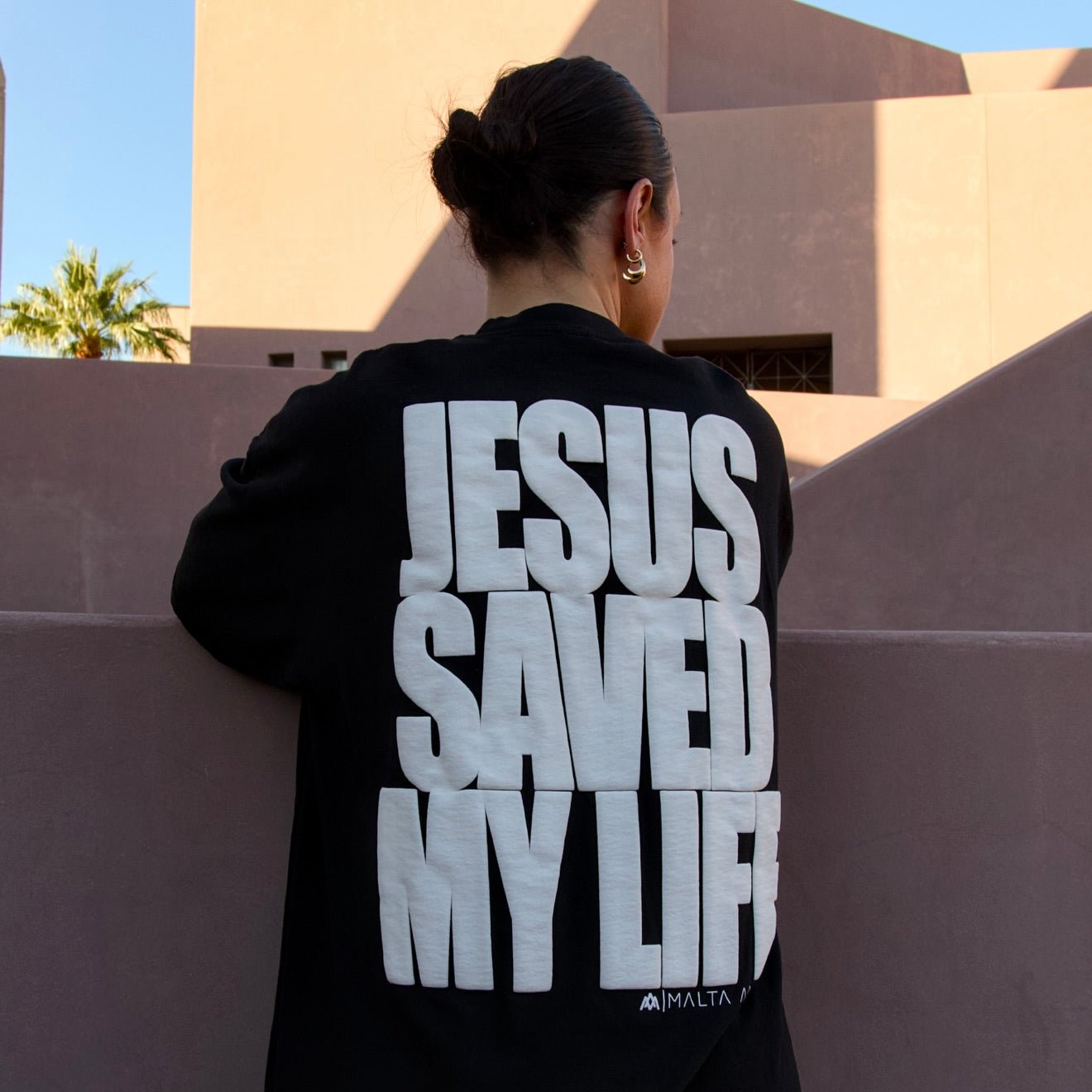 [PRE-ORDER - SHIPS MARCH 13TH] Jesus Saved My Life PUFF PRINT - Black