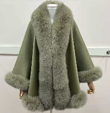 Cashmere Fur cape
