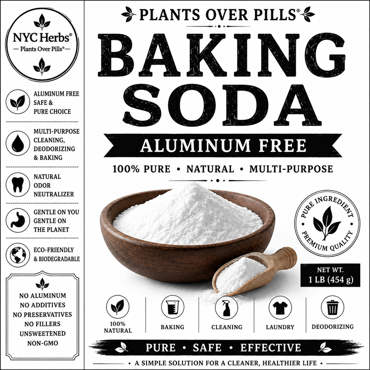Baking Soda Aluminum-free 8oz