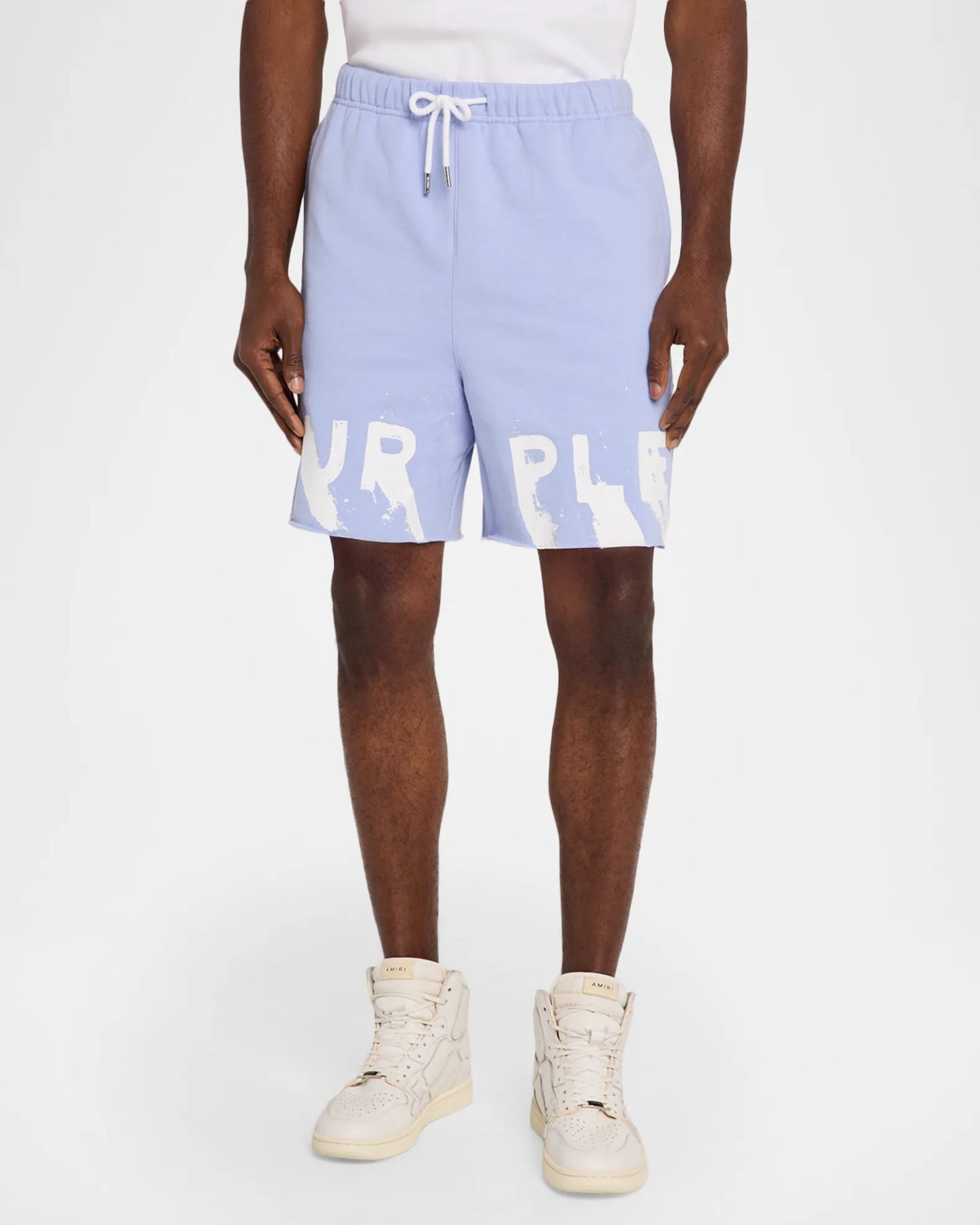PURPLE Shorts Graphic Logo Pastel