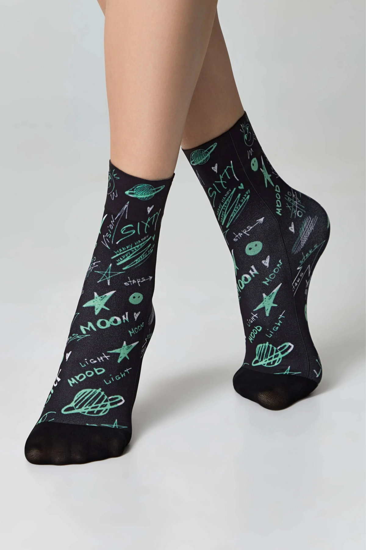 Dense Socks Conte Fantasy 913 - Moon Pattern