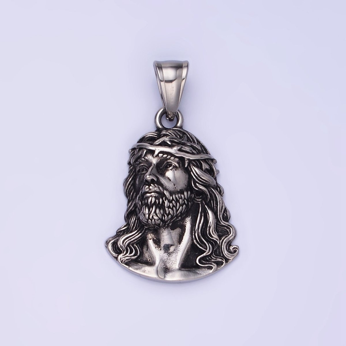 Stainless Steel Jesus Christ Religious Figure Pendant in Gold & Silver | P1213