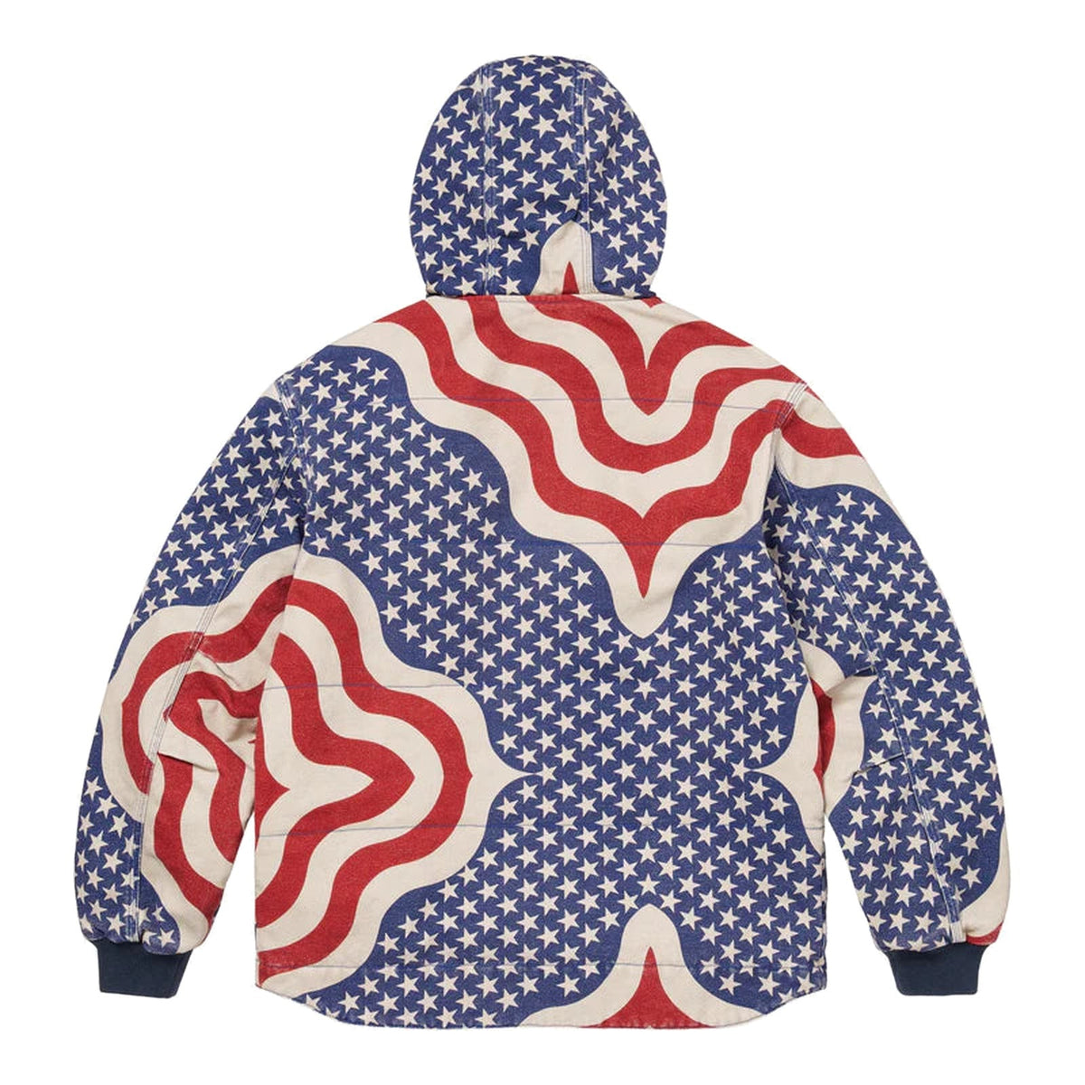 Supreme Flag Quilted Hooded Work Jacket Multicolor USA