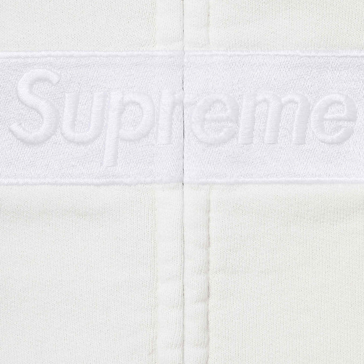 Supreme MM6 Maison Margiela Box Logo Zip Up Hooded Sweatshirt White