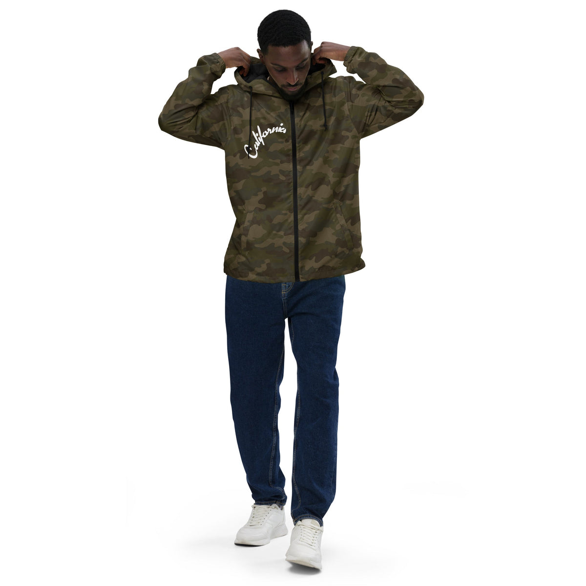 California (White) Unisex Windbreaker