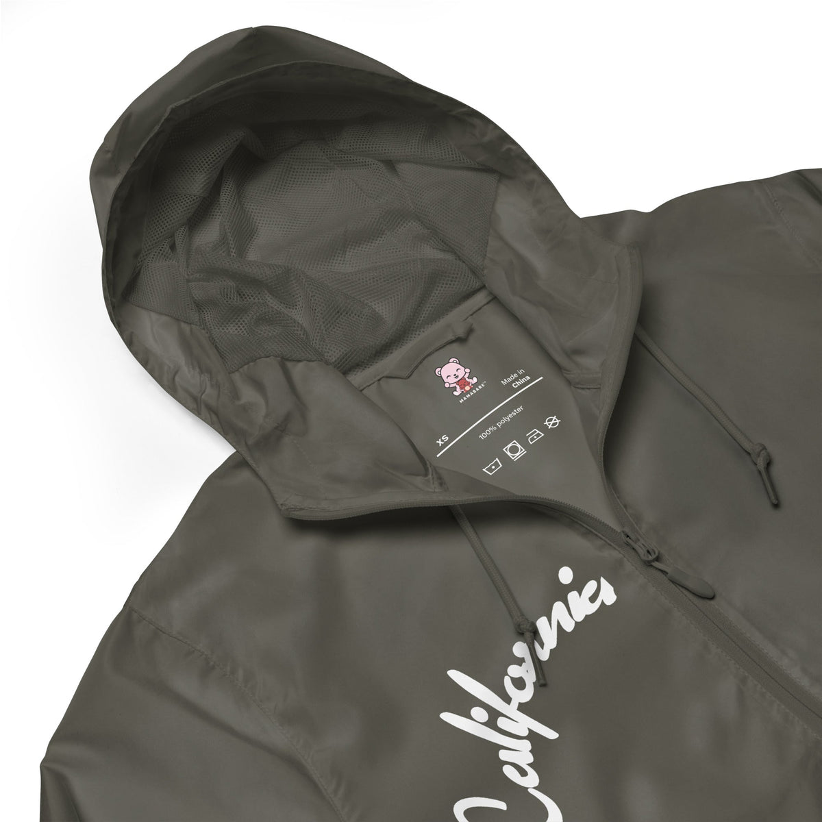 California (White) Unisex Windbreaker