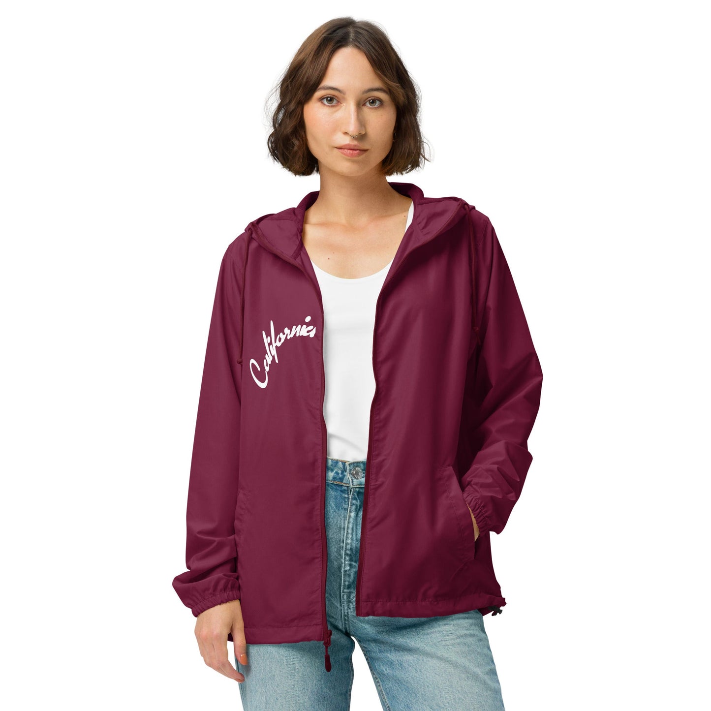 California (White) Unisex Windbreaker