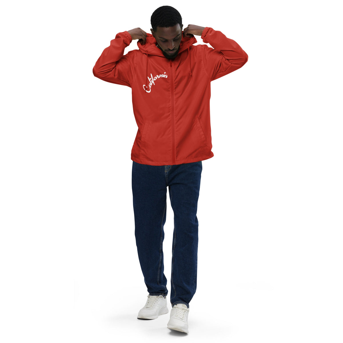 California (White) Unisex Windbreaker