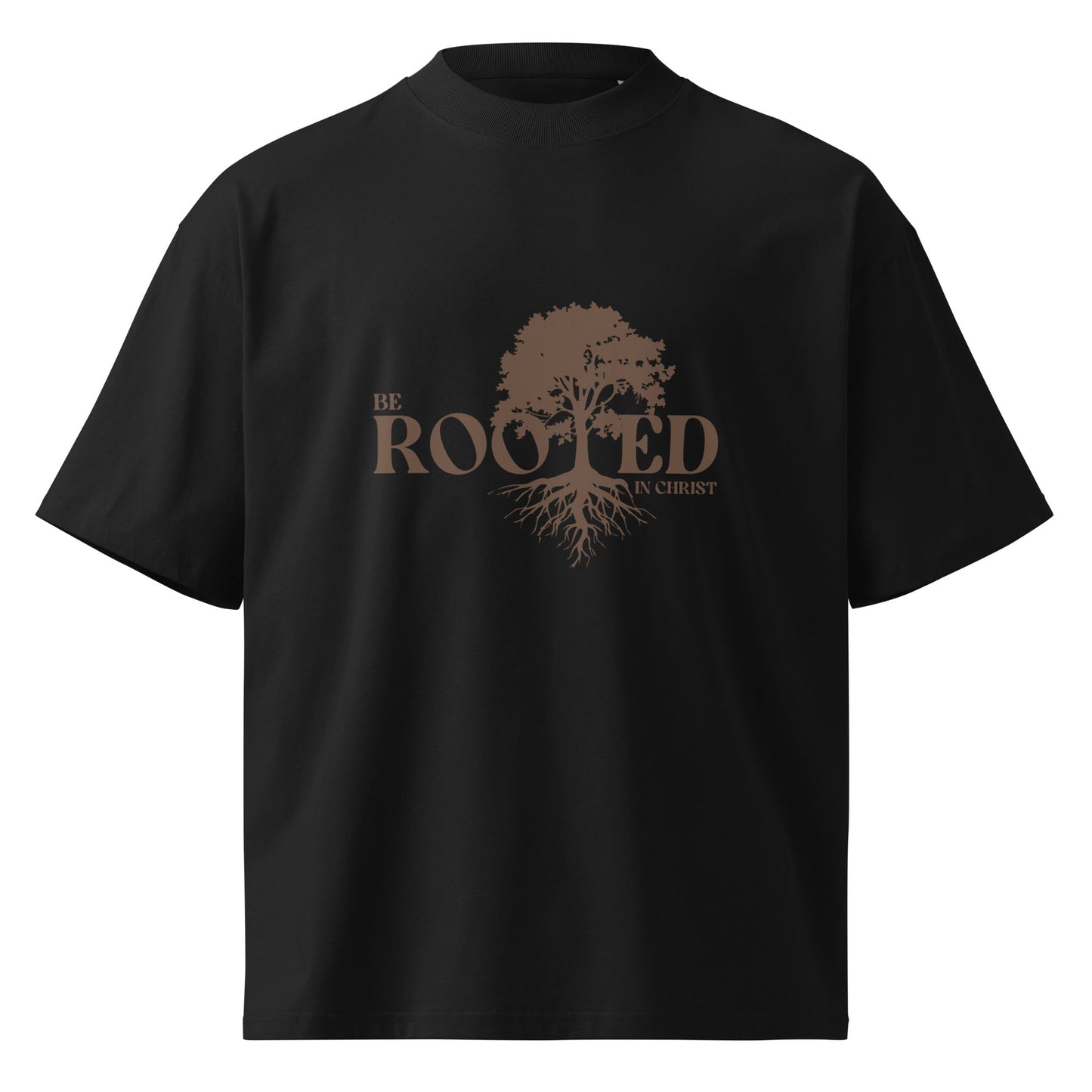 Unisex Organic Oversized High Neck T-Shirt