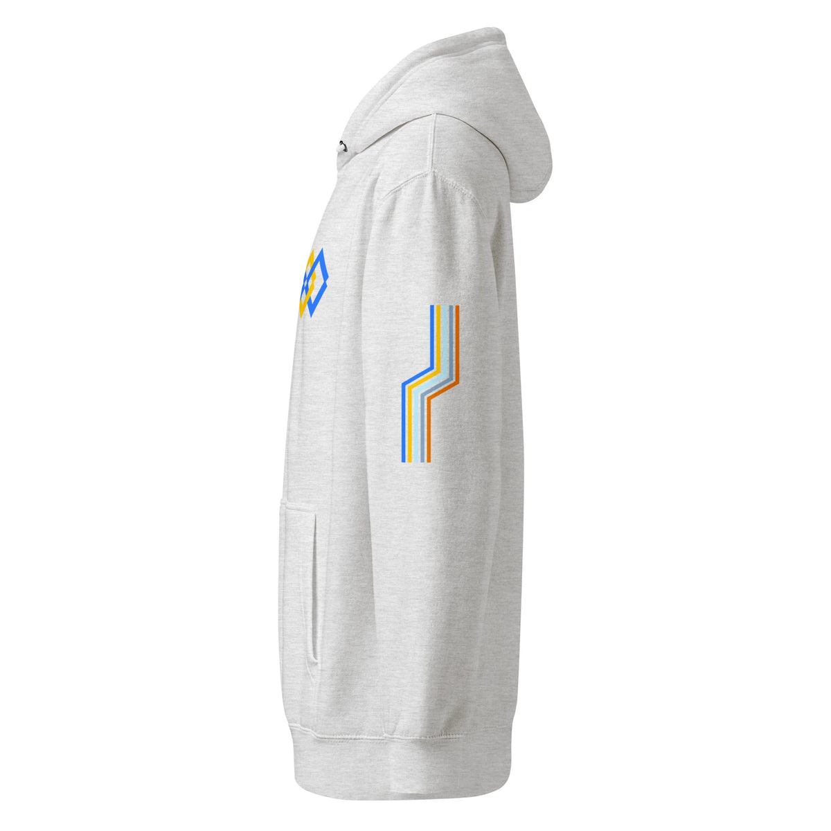 The Adidas Fleece Unisex Hoodie with Tribal Print & African Print Logo