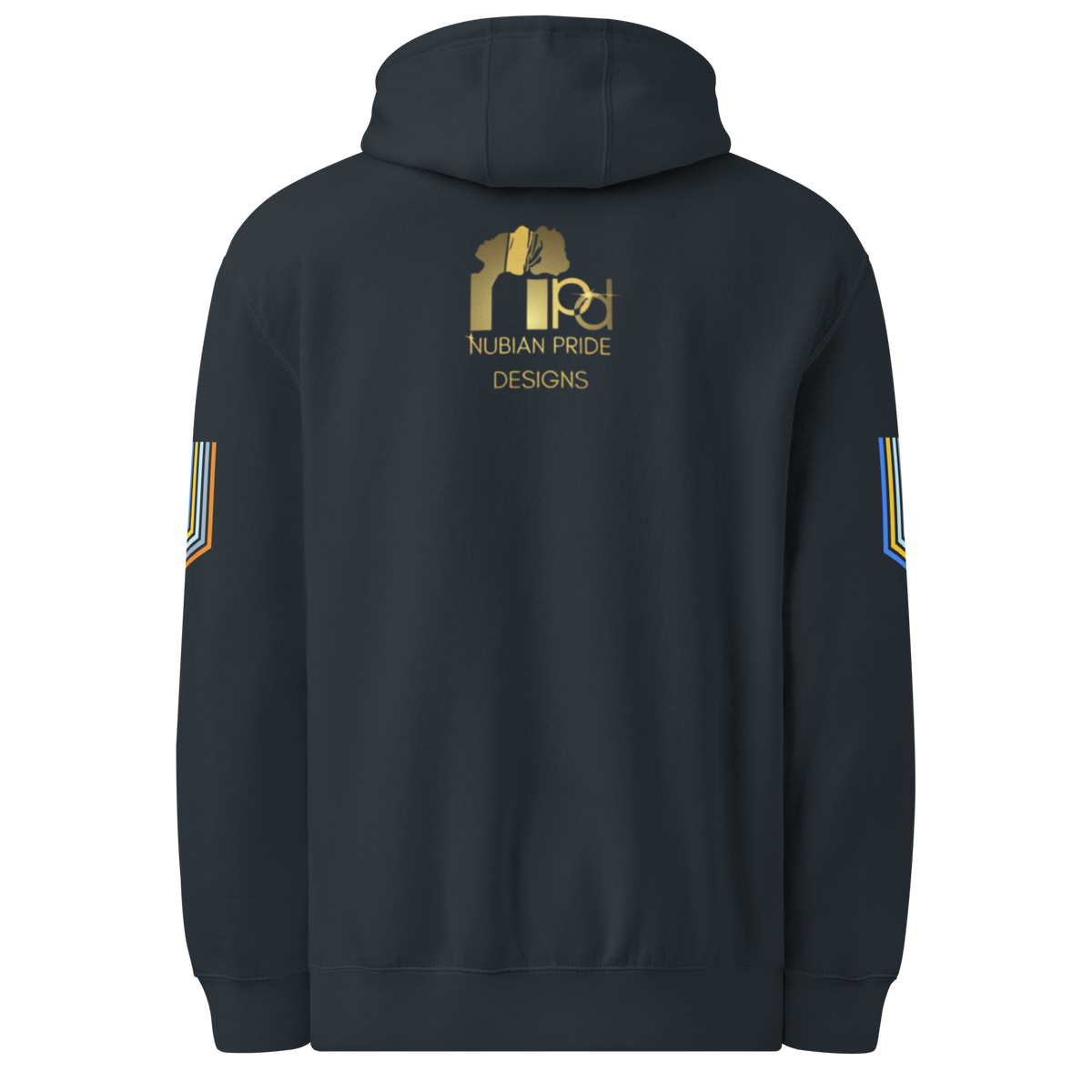 The Adidas Fleece Unisex Hoodie with Tribal Print & African Print Logo