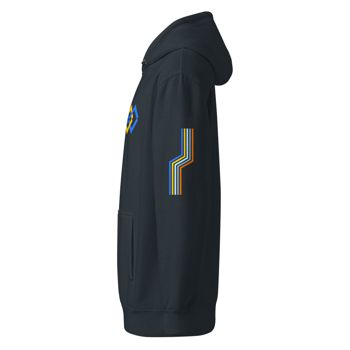 The Adidas Fleece Unisex Hoodie with Tribal Print & African Print Logo