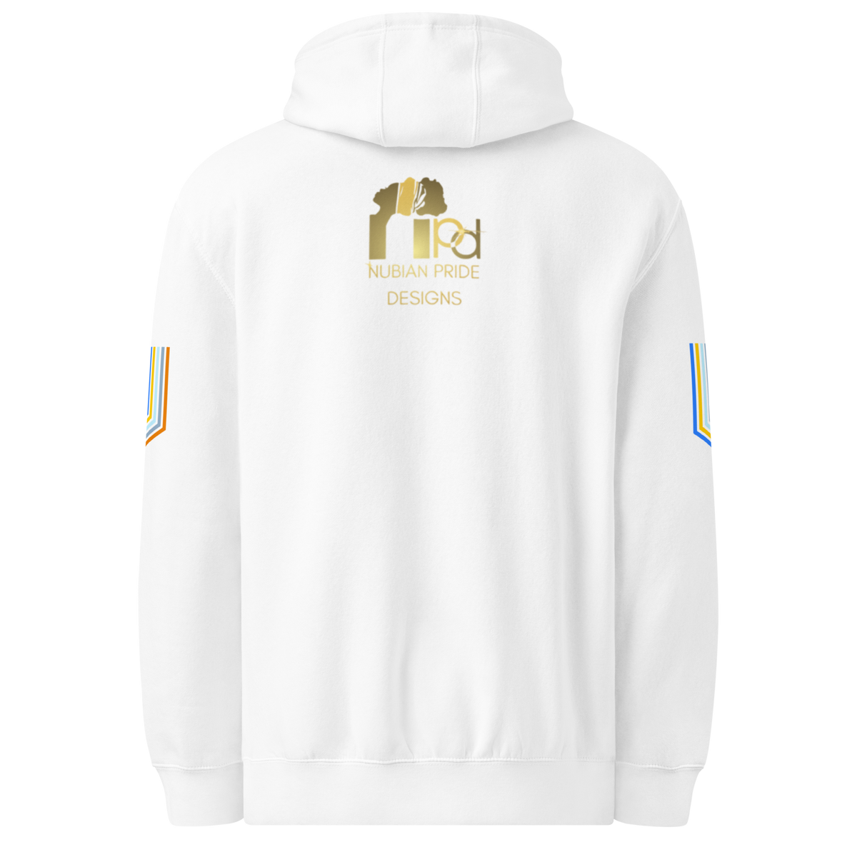 The Adidas Fleece Unisex Hoodie with Tribal Print & African Print Logo