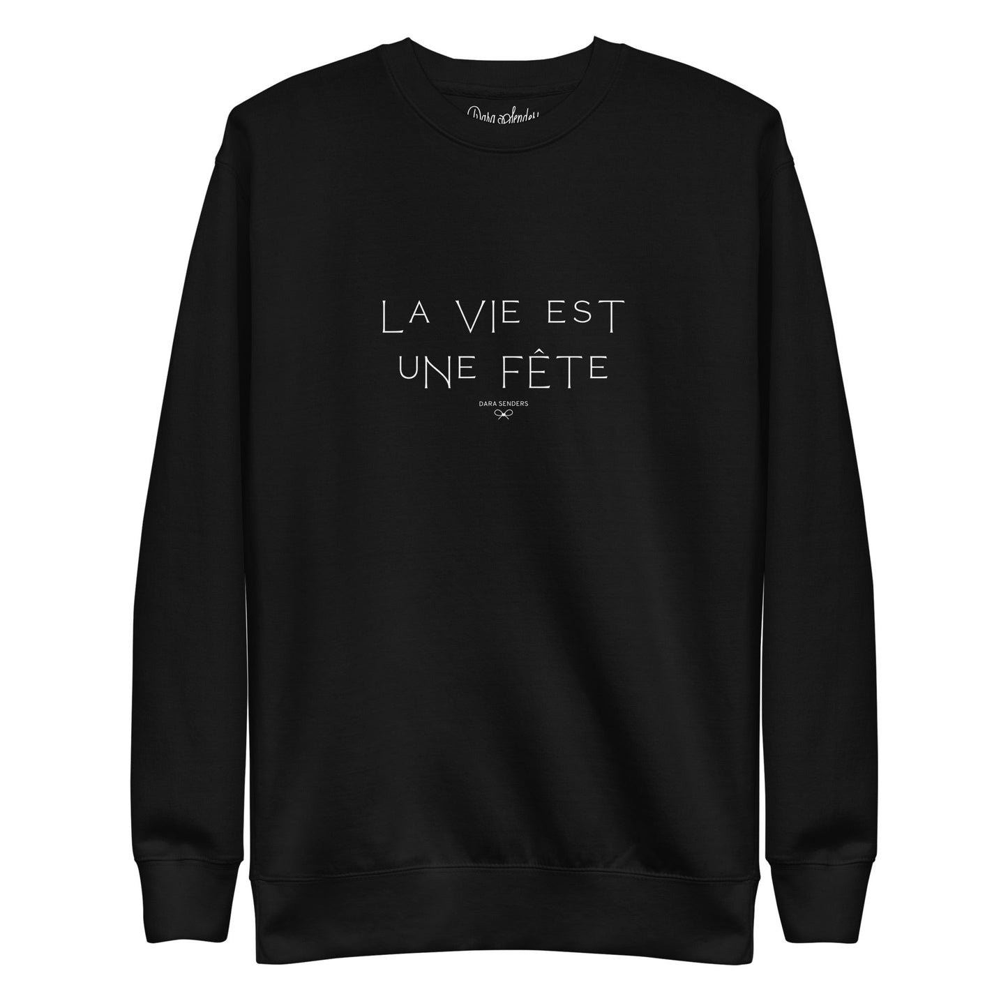 LIFE IS A PARTY • EMBROIDERED PULLOVER