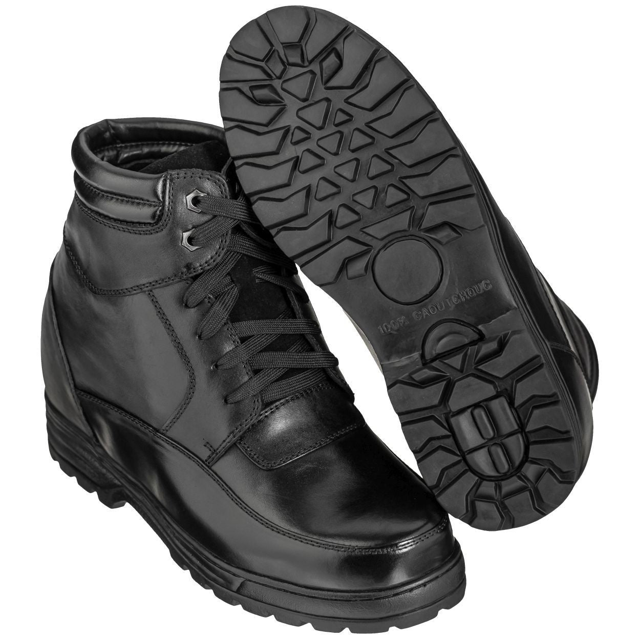 CALDEN Military-Style Leather Boots - 5.2 Inches - K881801