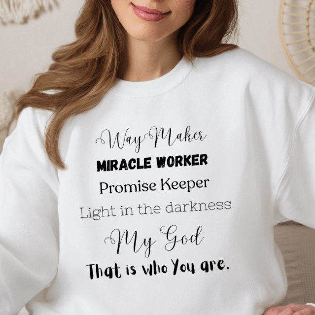 Way Maker Christian Crewneck Sweatshirt