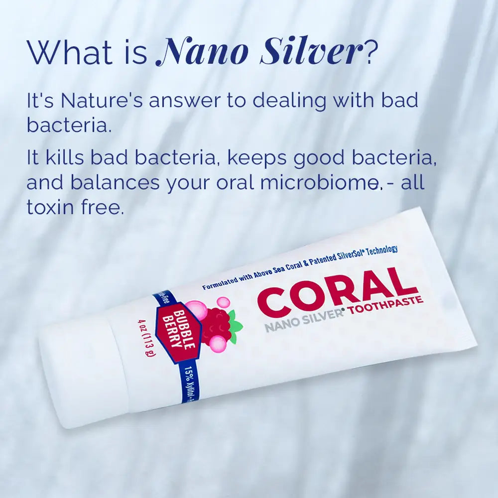 Nano Silver Bubble Berry Toothpaste 3 Pack