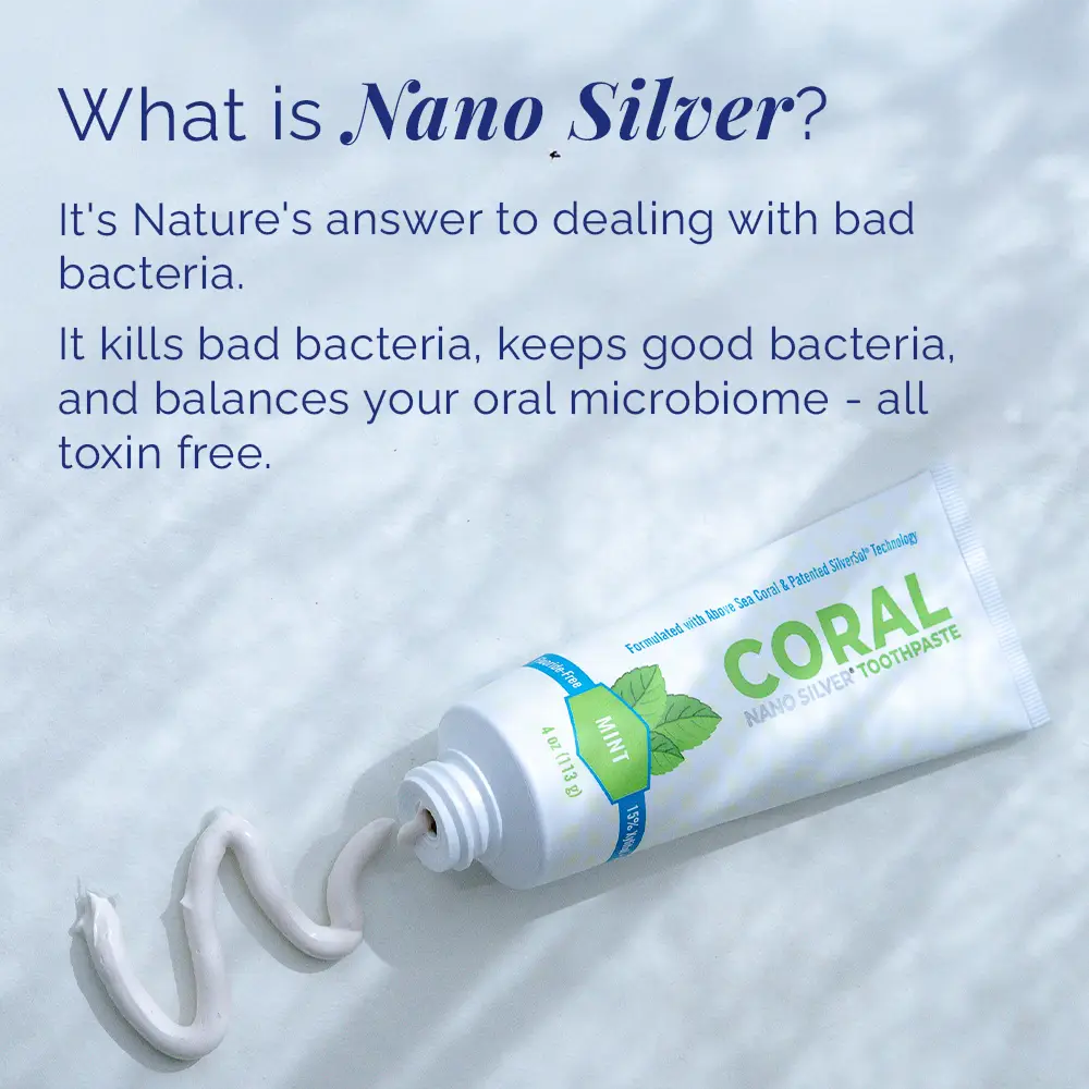 Nano Silver Mint Toothpaste 3 Pack