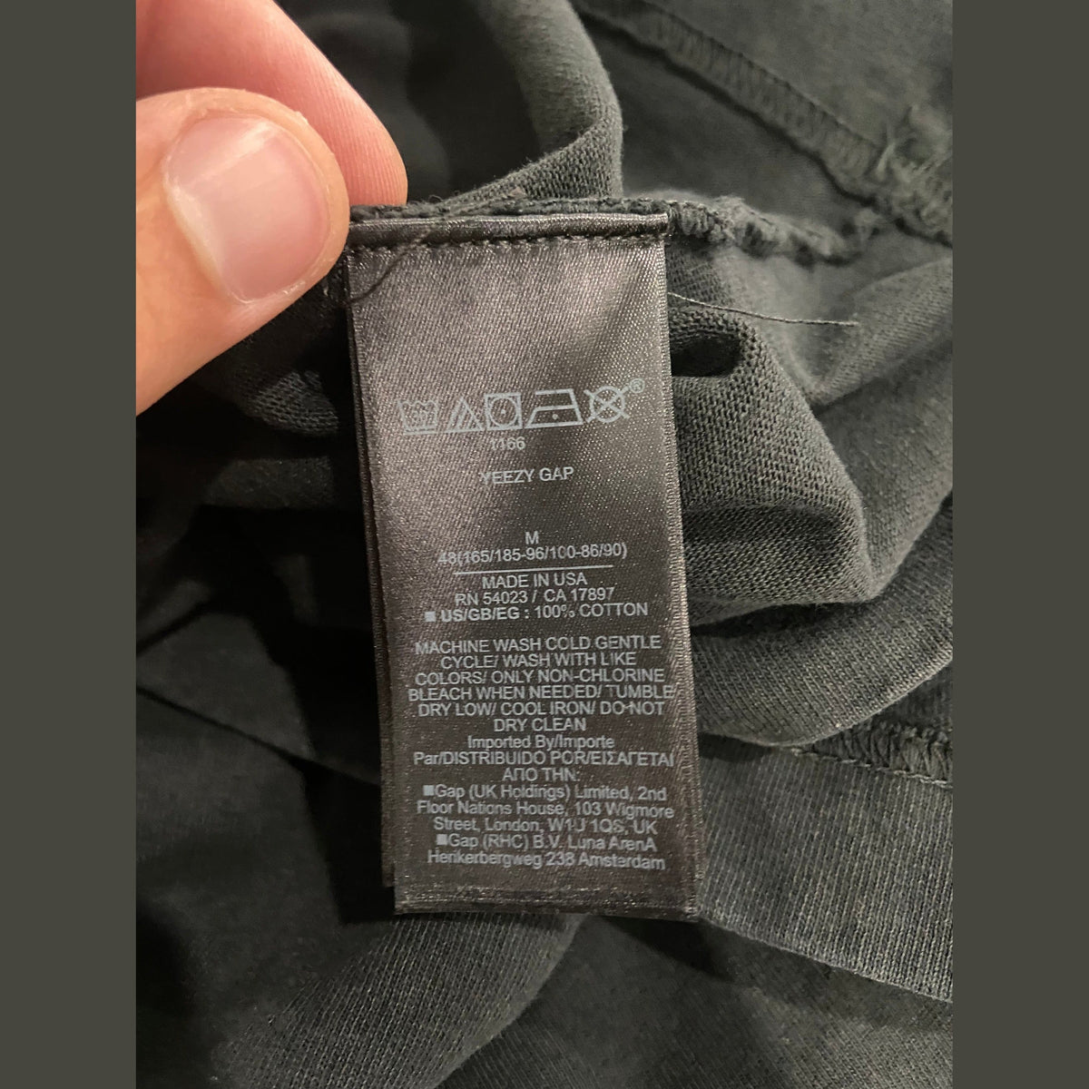 Yeezy Gap Engineered by Balenciaga Dove Longsleeve Tee Black